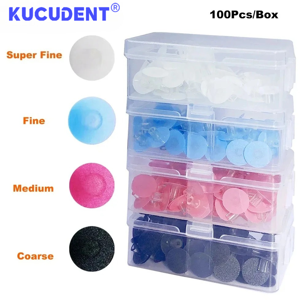 Teeth Whitening Kit - 100Pcs Set Cakram Poles Gigi, Roda